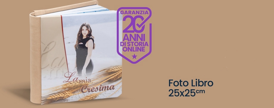 Offerta lampo Fotolibro 25x25 Fine Art - 60 pagine 30 Fogli 50,8x25,4