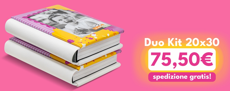 Offerta lampo Due Fotolibri 20x30 || 30 Fogli (60pag)