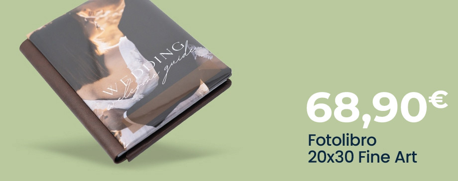 Offerta lampo Fotolibro 20x30 - 20 Fogli 40 Pagine - FineArt Royal Pearl