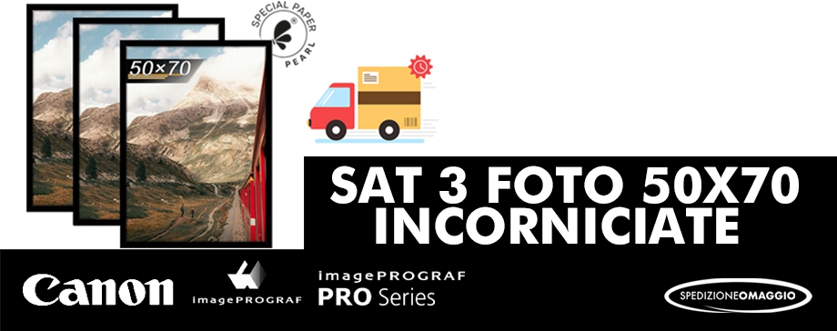 Offerta lampo Set 3 Foto 50X70 COMPLETE DI CORNICI in legno nero