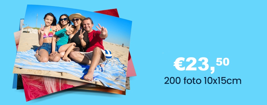 Offerta lampo 200 Foto 10x15 - HD Professional