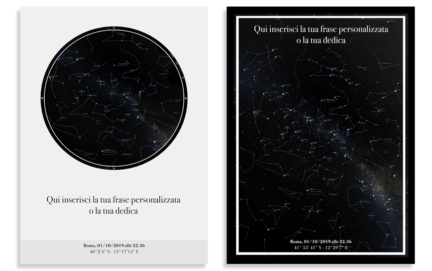Mappe Stellari Personalizzate