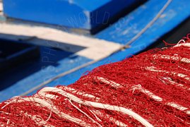 Reti da pesca in primo piano