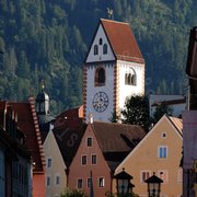 Villaggio tedesco con case colorate