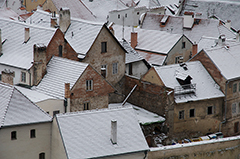 Tetti di citt… con la neve