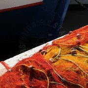 Reti da pesca in primo piano